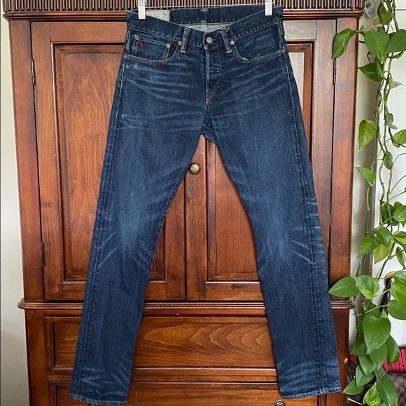 Polo by Ralph Lauren Sullivan Slim Button Fly Dark wash jeans Size 31 / 32 - Picture 3 of 16
